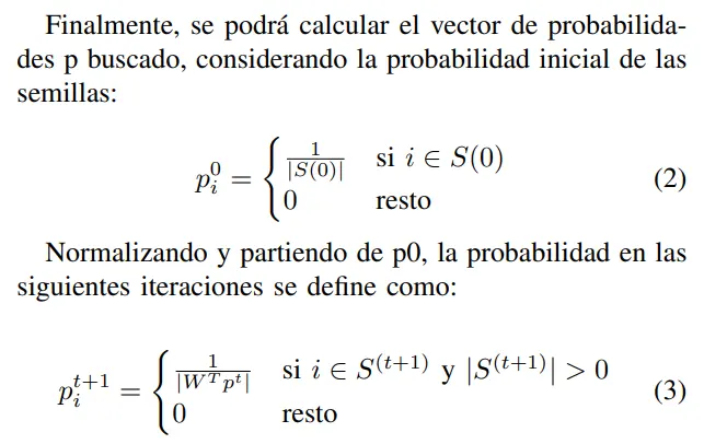 Mapa de calor con la probabilidad de aparición de direcciones